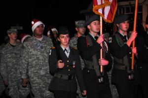 The Cape Henlopen High School JROTC helped to escort the parade through downtown Milton. BY DAN COOK