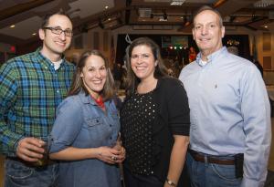Gathered are (l-r) Michael DiPaolo, executive director, Lewes Historical Society; wife Jill DiPaolo; Emily Cunningham; and Tim Winstead, lieutenant governor chief of staff. BY DENY HOWETH