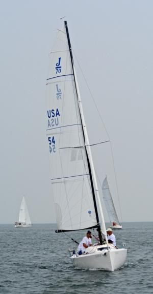 Lewes Yacht Club's Little Rascal raced to a third-place overall finish in the spinnaker class. BY RON MACARTHUR
