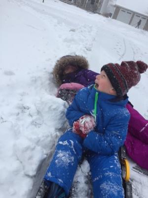 Cam and Sara Kilby have fun in Milton. AMANDA CAMENISCH PHOTO