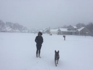 Becky Anderson and Stella. MARK ROBINSON PHOTO