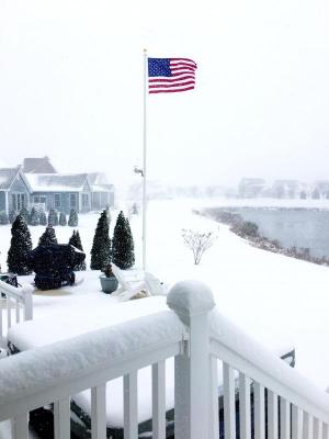 Jenny McMahon sent in this picturesque view.