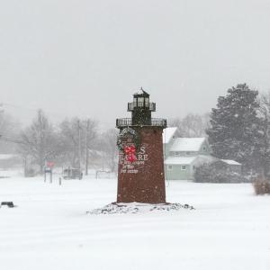 Brooke Wells of Lewes sent this photo of a snowy scene on Kings Highway at the entrance to Lewes.