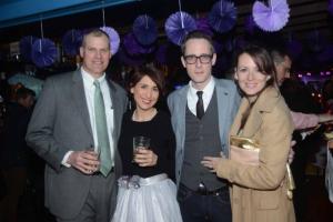 John and Cher Stout, left, and Jeremy and Ivana Bell, parents of Sussex Academy students, socialize during the event. Sussex Academy Gala