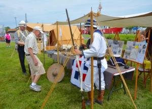 Visitors get a chance to get up close and personal with living history encampments. RON MACARTHUR PHOTO