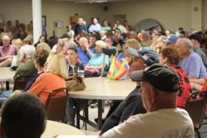 About 200 residents attended the May 1 meeting. MELISSA STEELE PHOTO