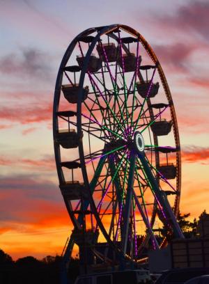 A Ferris wheel is one of the rides at this year’s event. RON MACARTHUR PHOTO