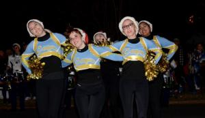 Members of the Cape Henlopen High School band perform for the judges on their way to a first-place win.