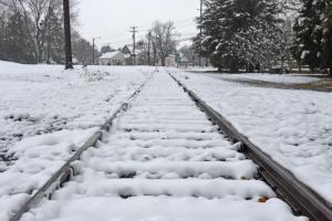 The soon-abandoned railroad in Lewes still makes for a cool photograph in the winter. NICK ROTH PHOTO