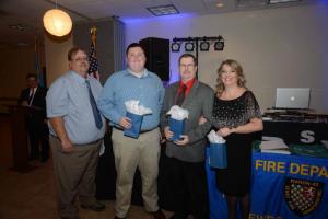 EMS Attendance Awards were presented to Dennis Dean, Caleb Hagan, Sean McClanahan and Pam McClanahan. LFD Awards