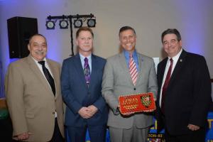 Rep. Steve Smyk, R-Milton-Lewes, was presented with an honorary membership at the awards banquet. Shown are (l-r) Past President Eddie Schaeffer, Vice President Glenn Marshall, Smyk and President Charlie Arnold. LFD Awards