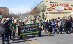 The Ladies Ancient Order of Hibernians Celtic Cross Division 1 spread Irish joy.