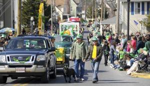 Rehoboth Beach Sunrise Rotary Club floats along in the parade.