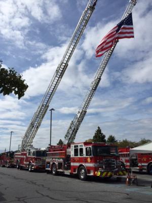 Beautiful Day for Old Glory at Firefighters conference