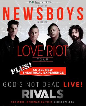 Newsboys, Concert, Love Riot, God’s Not Dead, Salisbury, Maryland, Wicomico Youth & Civic Center, Wicomico