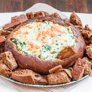 Artichoke & Spinach Bread Bowl Recipe