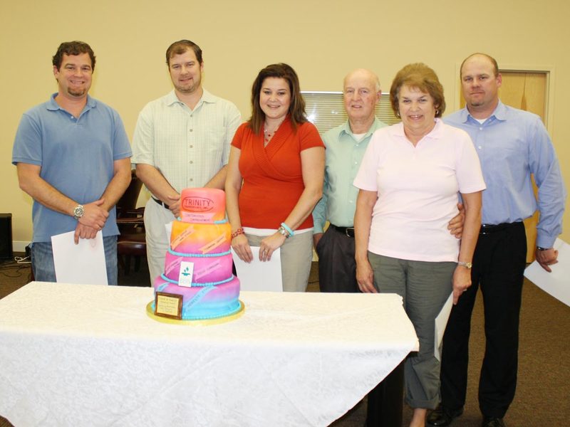 Shown (l-r) are Billy Banning, Jeff Banning, Christy Gorski, Ed Banning, Deana Banning and Darrel Banning. The family business, Trinity Transport, was recently honored by the Better Business Bureau of Delaware. BY SUBMITTED
