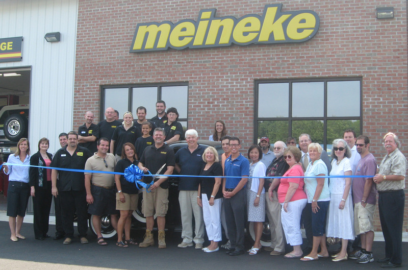 Present at the ribbon-cutting are (l-r) Kristin Patterson; Ocean Medical Imaging; Linda Carson, Tim Dale, Shane Bryan, Ken Christbury, John Kisala, Angii Basile, Jody Repass, Paul Vickers, Sami Repass, Dave Repass, Shannon Baugh, Chris Stone, Lee Repass, Donna Repass, Alex Repass, all of Meineki; Khris Adams, Matthew Rice, and Lena Eaton of PNC Bank; Philip Lewis, Jimmy Freeman, Tom Lewis and Janet Freeman; Lou Caputo, Giny Mcdowell and Lacy Letonoff of PNC Bank; and Jason Purdy, Marty Barrett of the chamber of commerce. BY SUBMITTED PHOTO