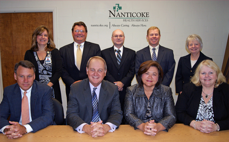 Peninsula Home Care and Nanticoke Health Services have announced the launch of a new partnership, Peninsula Home Care at Nanticoke, in Seaford. CHMG Capital, PRHS Health Venture Partners and Nanticoke Health Services will share equal ownership in the Sussex County branch office. In back are (l-r) Penny Short, CNO, Nanticoke Health Services; Darr Hall, CFO, Nanticoke Health Services; Keith Doughty, executive director of finance, Peninsula Regional Medical Center; Bruce Ritchie, vice president of finance and CFO, Peninsula Regional Medical Center; and Cindy Lunsford, executive vice president and COO, Peninsula Regional Medical Center. In front are Todd Wiebusch, CEO, CHMG Capital; Steven Rose, president and CEO, Nanticoke Health Services; Peggy Naleppa, president and CEO, Peninsula Regional Medical Center; and Carol West, vice president, home health, PHC. SOURCE SUBMITTED