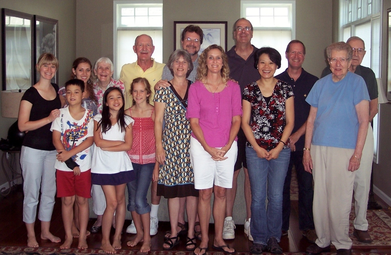 Those attending the reunion include in back (l-r) Krissy Fleming, Megan Bowen, Lou Fleming, Bob Fleming, Scott Fleming, Andy Fleming, Bob Fleming Jr. and Gene Fleming. In front areThomas Fleming, Alena Fleming, Kate Bowen, Angelica Miner Fleming, Becky Bowen, Claire Lee Fleming and Betty Fleming. SOURCE SUBMITTED