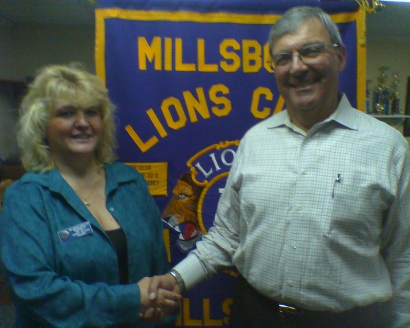 Easter Seals volunteer addresses Millsboro Lions Club Cape Gazette
