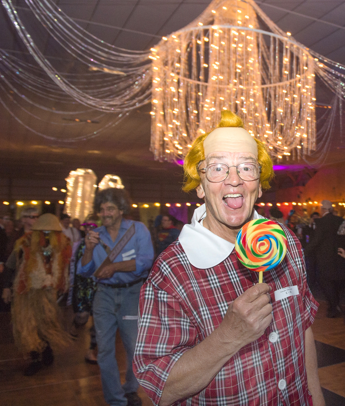 Chick Leasure as The Munchin, part of the winning couple award. (Harriett Leasure was the wicked witch) BY DENY HOWETH