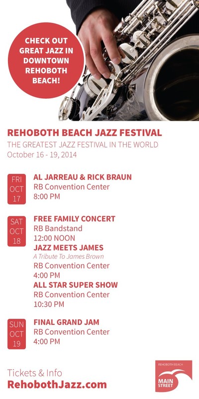 Win Two Free Tickets To Rehoboth Beach Jazz Festival Concert