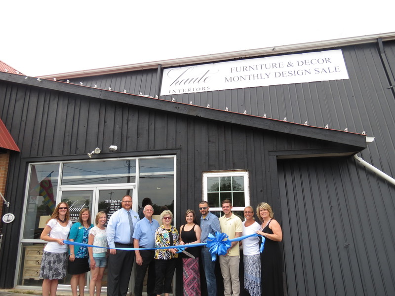 The business community, including (l-r) Meghan McCalley, Rehoboth-Dewey Beach Chamber of Commerce; and Christina Truitt, Michelle Hepting and Terry Kistler of WSFS, recently welcomed the Haute Interiors team, including Bill and Ginger Jackson, Brynn and Richard Byerly, Travor Payton, Timarie Thompson and Lauri Chastain to their new home at 17370 Coastal Highway, Lewes. SOURCE SUBMITTED