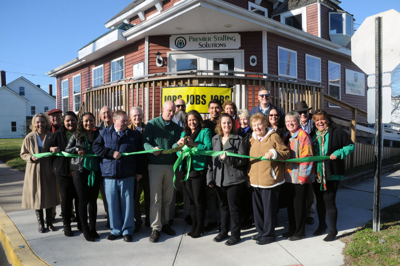 Shown in back are (l-r) Lit Dryden, Legal Shield; Randall Cash, Automated Copy; Don Kellicut, Delmarva Real Estate Services; Joe Polichetti, Wilgus Associates; Paco Hernandez, Employment Solutions Consultant; Josie Ciserale, Lavender Fields; Barbara Steel, Sussex County Women's Journal; Gene Dvornick, Georgetown town manager; Becky Dennis, Georgetown Town Council; and Ray Hopkins, Servpro. In front are Karen Duffield, Georgetown Chamber executive director; Marlene Perez, recruiter; Abigail Coranados, payroll; Chris Washington, CEO; Cameron Scotton, president; April Kramer, accounts manager; Helen Kruger, Chamber membership chair; Judy Dean, RE/MAX Associates; and Leo Campos, recruiting manager. BY STEVEN BILLUPS
