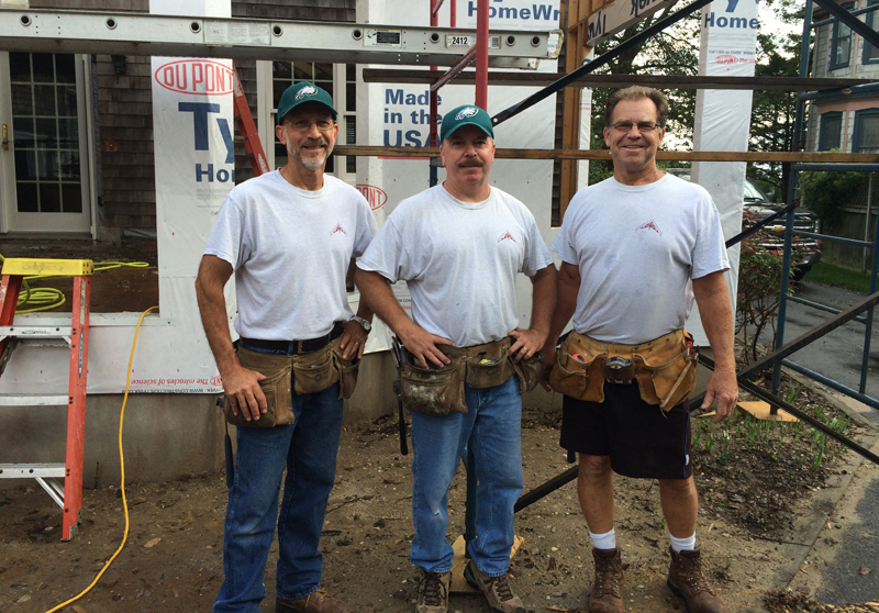 James L. Ford Custom Carpentry’s team includes (l-r) Neal Murabito, Tom Morris and Jim Ford. SUBMITTED PHOTO