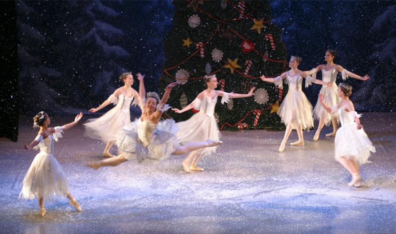 Dancers from Ballet Theatre of Dover perform the snow scene from “The Nutcracker.” SUBMITTED PHOTO