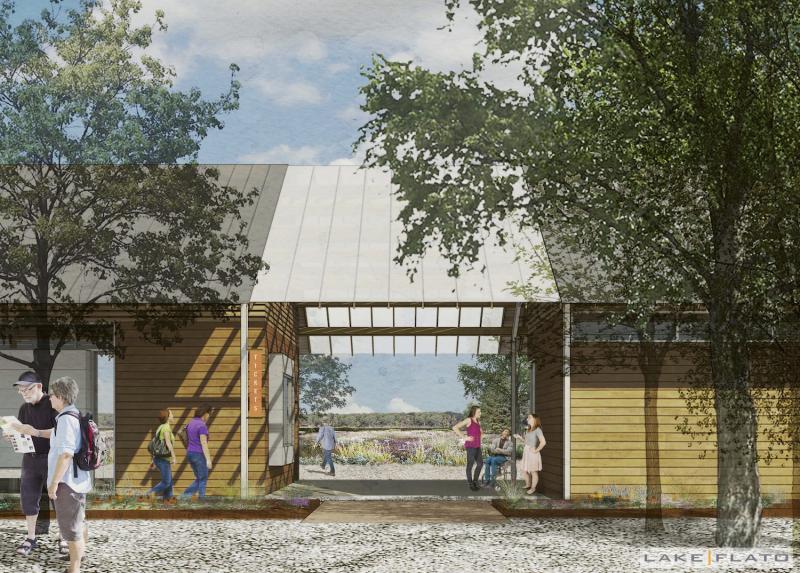 Delaware Botanic Gardens Entry rendering by Robinson Anderson Summers Landscape Architects. SUBMITTED PHOTO