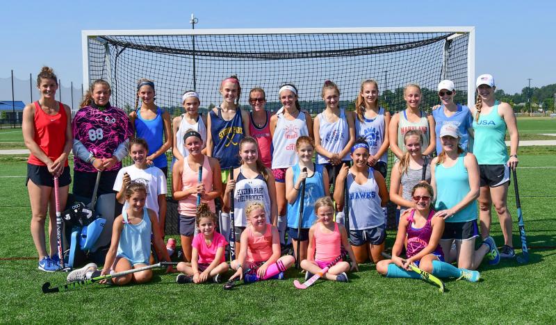 The Elite Connection Camp included in back (l-r) Rachel Dawson, Brooke Borzymowski, Natalie Metz, Kylie Dawson, Kate Bray, Kate Barber Kinnear, Julia Hollenbeck, Sophia Holley, Olivia Muir, Isi Schweiger, Tracey Arndt and Stephanie Fee. In middle are Ryleigh McComas, Sydney McComas, Holly McNeilly, Quincy McNeilly, Madison Terzaghi, Juila Davis and Carrie Lingo. In front are Avery McComas, Cam Arndt, Cora Conway, Sammie Kinnear and Sommer Dorman. DAN COOK PHOTOS