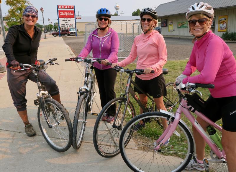 From the left, Debi, Diane, Teresa and Pam on the Kal-Haven Trail at Gobels, Michigan. Hey Debi, if and when you read this, send me a note at dennisforney@capegazette.com and tell me the brand name of the pants you are wearing in this picture. Becky wants a pair. Thanks to all for the great conversation. Like the Hokey Pokey, “That’s what it’s all about.” PS Check out Debi’s Tagabrew.com site. She and her husband Jim are into craft breweries. Visits to them - more than 300 in Michigan alone - can score you one of her dog tag-like copper souvenirs to string on a copper chain she also has available.