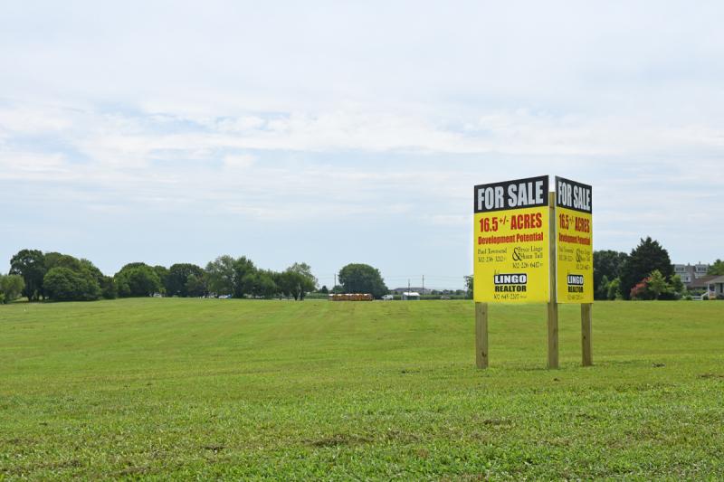 Ocean Atlantic Companies and Vantage Point Retirement Living Inc. have filed rezoning applications for a 16.45-acre piece of property at the edge of Lewes. The land stretches from Kings Highway to Savannah Road. The intent is to build a senior living facility and two medical offices. NICK ROTH PHOTO