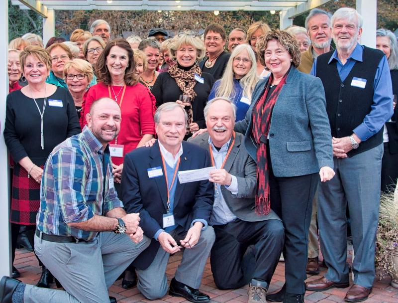 Delaware Botanic Gardens staff and volunteers celebrate the receipt of a grant from the Ellice and Rosa McDonald Foundation. Shown in the second row are (l-r) Kathy Yorkston, Yorkston Consulting; Carol McCloud, DBG board vice president; Liz Lear, DBG volunteer; Angela Schaab, DBG volunteer; Sheryl Swed, DBG executive director; and Tom Bason, DBG volunteer. In front are Gregg Tepper, DBG director of horticulture; Cam Yorkston, Yorkston Consulting; and Ray Sander, DBG board president. SUBMITTED PHOTO