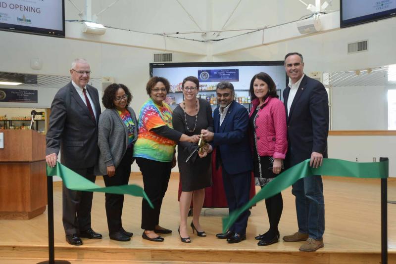 Harry K Foundation And Food Bank Of Delaware Cut Ribbon On Food