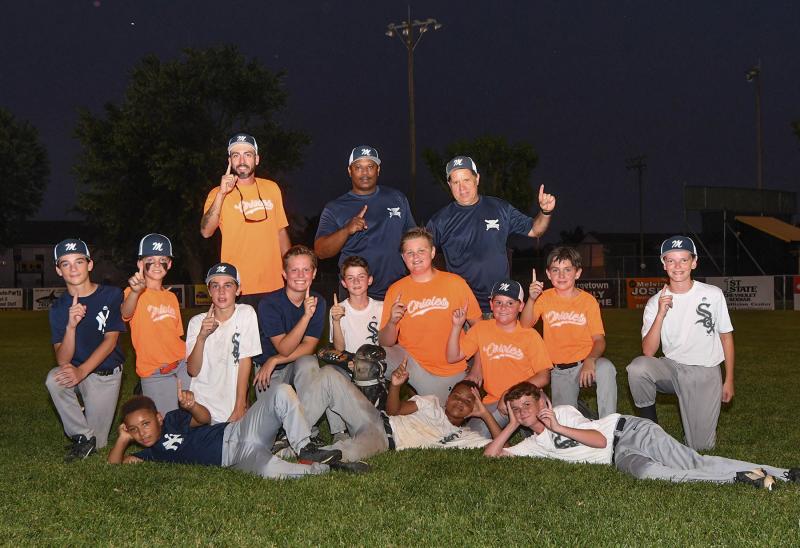 The Milton All-Stars won a hard fought 2-1 battle over Georgetown to garner the 10-12 Pat Knight District 3 Championship June 29 at Georgetown Little League Complex. The champions are in back (l-r) coach Jim Diamond, manager Andre White and coach Melvin Molina. In middle are Benjamin Clifton, Clayton Peters, Cole Tori, Wyatt Wells, Mason Bohinski, Finley Jones, Paul Reed, Noah Diamond and Colby Jester. In front are Xavier Efford, AJ White and Connor Coulbourne. DAN COOK PHOTOS