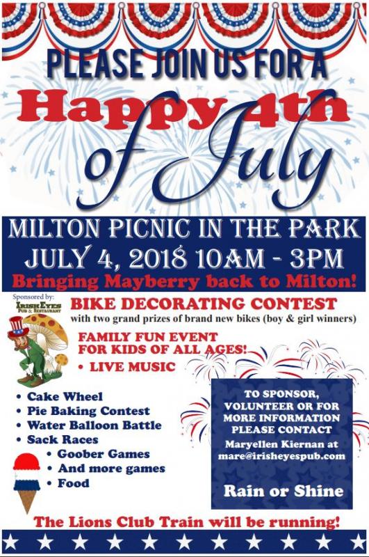 Milton to host 4th of July Festival!! Cape Gazette