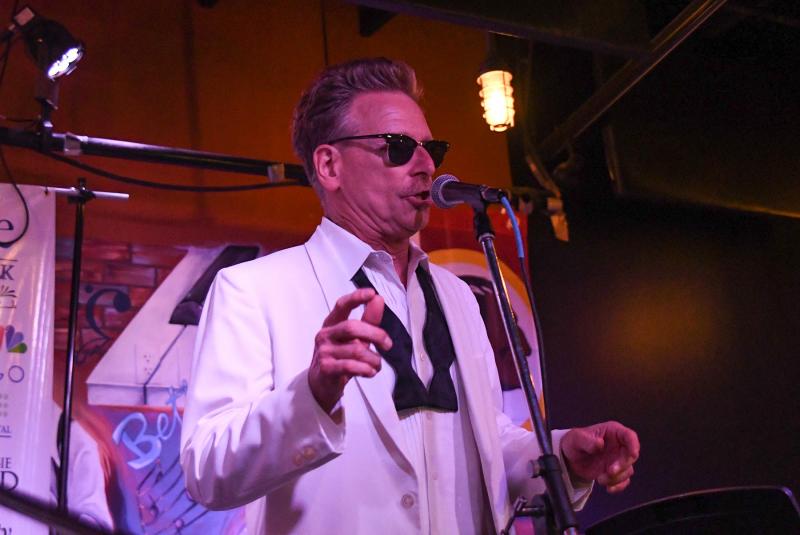 Eddie Sherman sings with the Cape Jazz Band at the Youth Jazz Appreciation Night at Bethany Blues Wednesday, Oct. 10. DAN COOK PHOTO