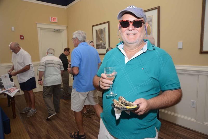 Fred Teuscher from Rehoboth Beach has JD Shuckers oysters paired up with La Cana Albarino Spanish wine. SoDel Wine and food