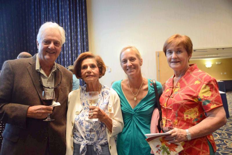 Enjoying the event are patrons (l-r) Bruce and Pat Wright, and Tiffany and Norma Lee Derrickson. All Saints’ Celebration 2018