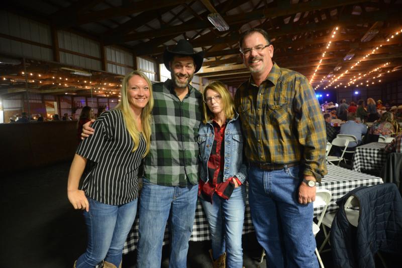 Pennoni and Associates has been doing the engineering on the improvements to the barn. Shown are (l-r) Aletta and Alan Decktor, and Katherine and Mark Davidson. SDTR Barn Dance