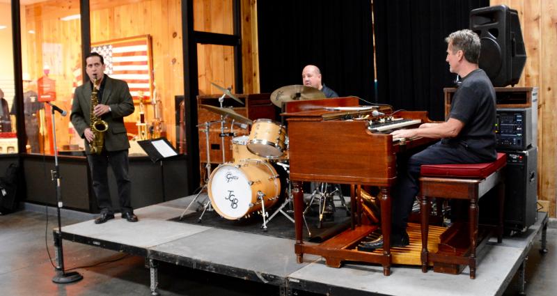 The Bill Dilks B-3 Organ Trio plays at the Rehoboth Beach Fire House as part of a benefit sponsored by True Blue Jazz. RON MACARTHUR PHOTO