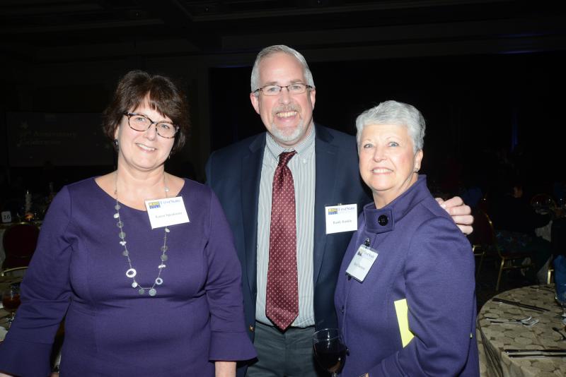Socializing at the event are (l-r) Karen Speakman, Randy Kunkle and past board member Beryl Barmore. FSCAA 53rd Anniversary