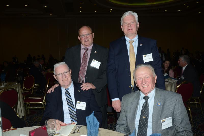 Local officials took part in the celebration. Shown in the back are (l-r) Georgetown Mayor Bill West and Lewes Mayor Ted Becker. In front are Rep. Harvey Kenton and Senator-elect Dave Wilson. FSCAA 53rd Anniversary