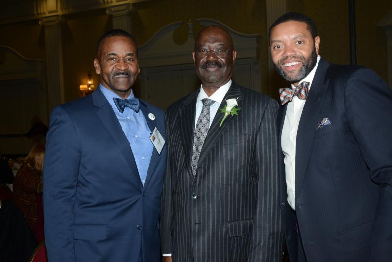 Ready for the keynote speaker are (l-r) the Rev. John Moore, Bennie Smith and Rick Deadwyler. FSCAA 53rd Anniversary