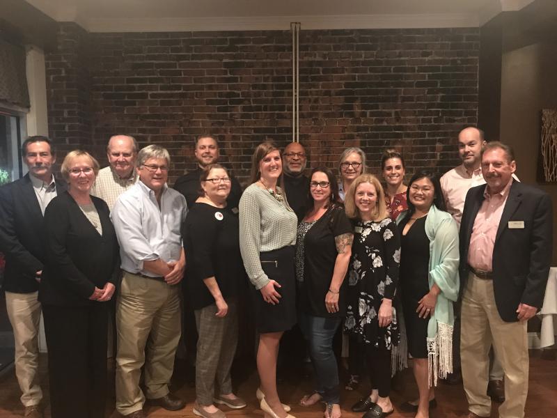 Downtown Milford Inc. members shown are (l-r) David Pickrell, Vice President Peggy Reilly, Walt Hepford, Treasurer Bob Starkey, Matt Babbitt, Secretary Pat Sparks, President Sara Pletcher, Tod Van Eyken, Cat Perfetti, Denise Morris, Paige Evers, Kelly Turner, Lang Redden, Jason Peel and Executive Director Murrie Zlotziver. Not pictured is Sher Valenzuela. SUBMITTED PHOTO