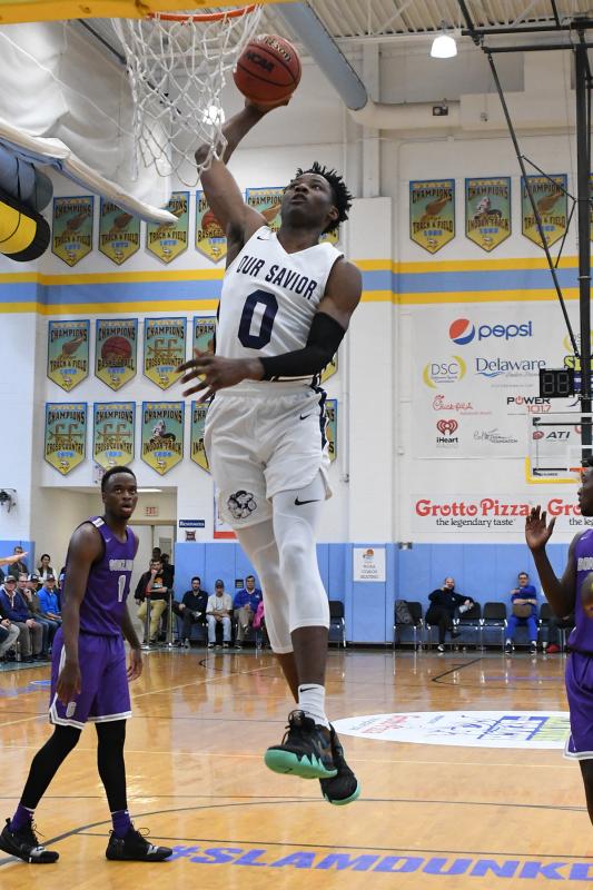 Our Savior New American sophomore Jonathan Kuminga broke the Slam Dunk scoring record by tallying 40 against Gonzaga.