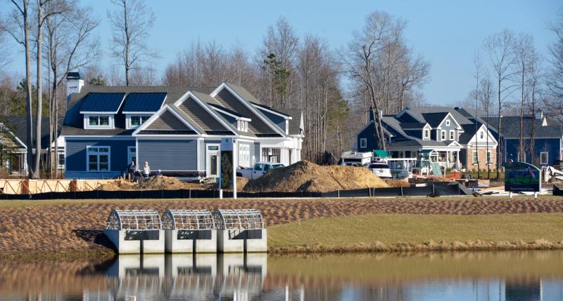 Tidewater Landing is the first subdivision under construction in the middle section of Robinsonville Road. RON MACARTHUR PHOTO